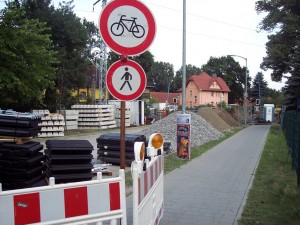 Bahnübergang an der Friedensstraße ist gesperrt.