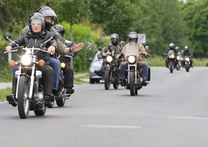 Biker aus Schulzendorf, Zeuthen, Eichwalde und anderen Gemeinden auf Tour.