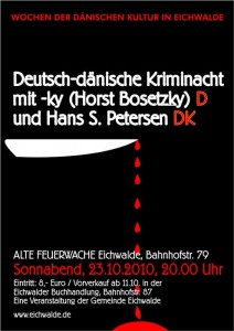Plakat zur Deutsch-dänischen Kriminacht (Grafik: Burkhard Fritz)