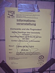 Plakat zur Informationsveranstaltung am Freitag, 26.11.2010. (Foto: jl) Plakat zur Informationsveranstaltung am Freitag, 26.11.2010. (Foto: jl)
