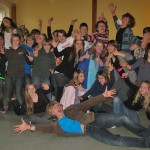 Spaß an der eigenen Kreativität haben die Jugendlichen der Ten Sing-Gruppe Zeuthen. (Foto: Christine Kaulbarsch)