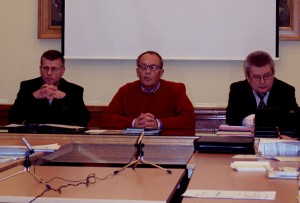 Sitzung des Hauptausschusses: Bernd Speer (li.), Kurt-Michael Boas (m.), Martin Kalkhoff (re.) (Foto: Jörg Levermann)