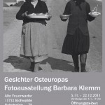 Plakat zur Fotoausstellung mit Bildern von Barbara Klemm.