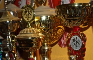 Mit Pokalen lässt sich keine Vereinsarbeit finanzieren. Auch Eichwalder Vereine hoffen auf einen Gewinn von 1.000 Euro. (Foto: Jörg Levermann)