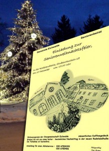 Die Senioren laden zur Weihnachtsfeier am 10. Dezember 2011 ein. (Montage: Jörg Levermann)