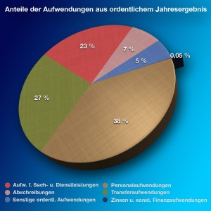 Anteile der vorgesehenen Aufwendungen im Jahr 2012. (Grafik: Jörg Levermann)