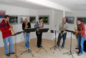 Stücke aus der klassischen Musik bis hin zu zeitgenössischer Musik bilden das Programm des Saxofon-Quintetts Staff. (Foto: Staff)