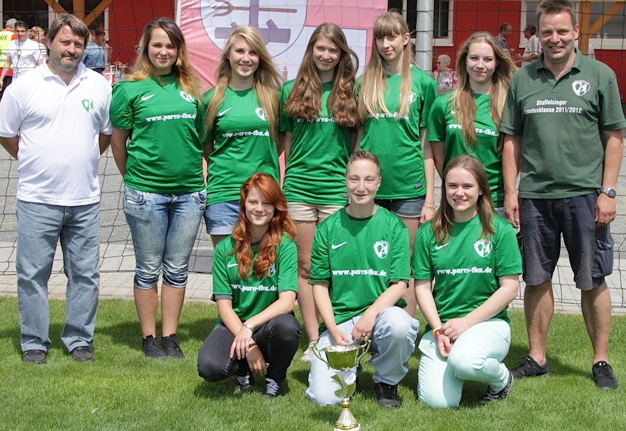 Ein Starkes Team: die Mädchenmannschaft des SV Eichwalde-Schmöckwitz. (Foto: Jochen Keutel)