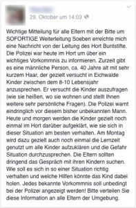 Die Falschmeldung über einen etwa 40-jährigen Mann, der Kinder in Eichwalde ansprechen soll, verbreitete sich über Facebook wie ein Lauffeuer.