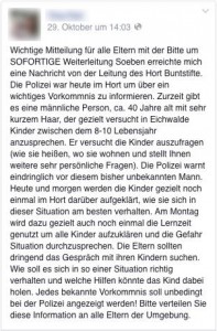Die Falschmeldung über einen etwa 40-jährigen Mann, der Kinder in Eichwalde ansprechen soll, verbreitete sich über Facebook wie ein Lauffeuer.