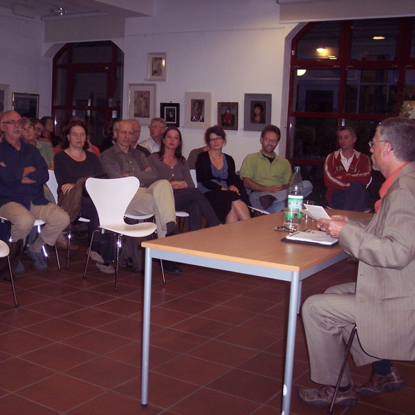 Bernd Speer bei einer Informationsveranstaltung im Wahlkampf 2009