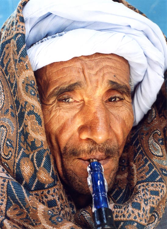 Wasserpfeife rauchender Ägypter. (Foto: Frank Müller)