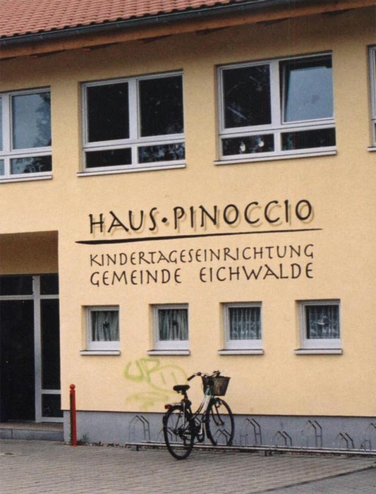 Kita Pinoccio. Der Schreibfehler im Namen stört die Eltern nicht. Sie wollen kein Geld für das fehlende „H“ ausgeben. (Foto: Buschek)