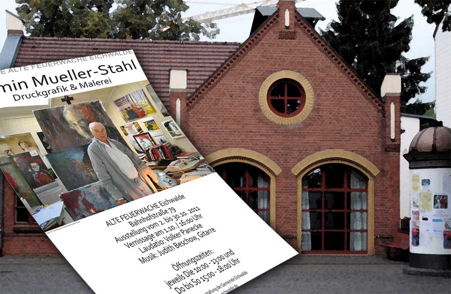 Bilder von Armin Mueller-Stahl zeigt die Gemeinde Eichwalde ab 1. Oktober in der Alten Feuerwache (Collage: Jörg Levermann)